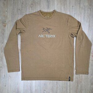 Arc'teryx Men's Captive Arc'Word Long Sleeve T-Shirt Relic Brown M